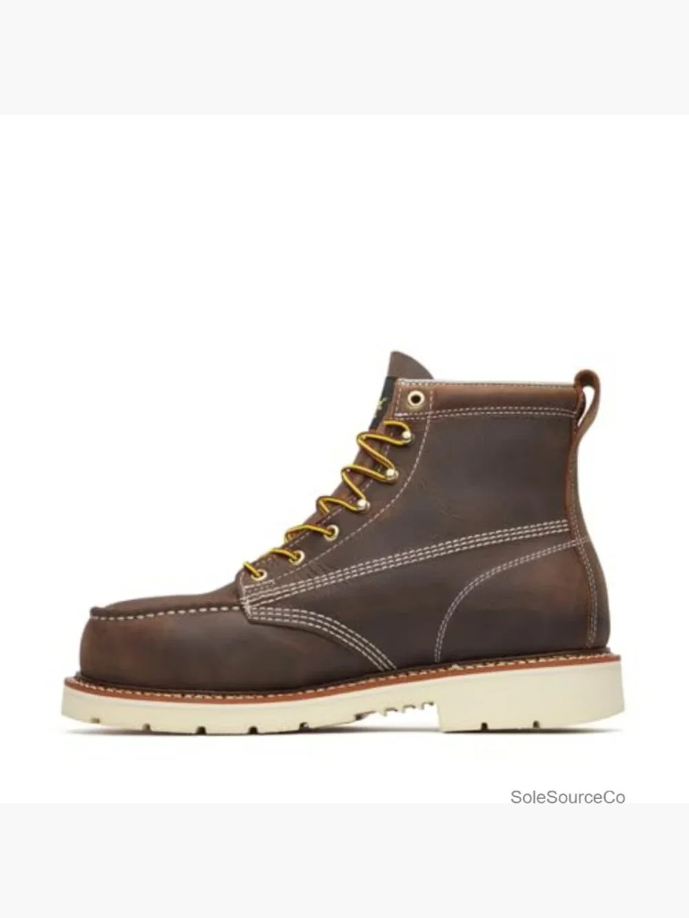 Steel Toe Moc Toe Work Boots Men Slip Resistant ASTM Rated